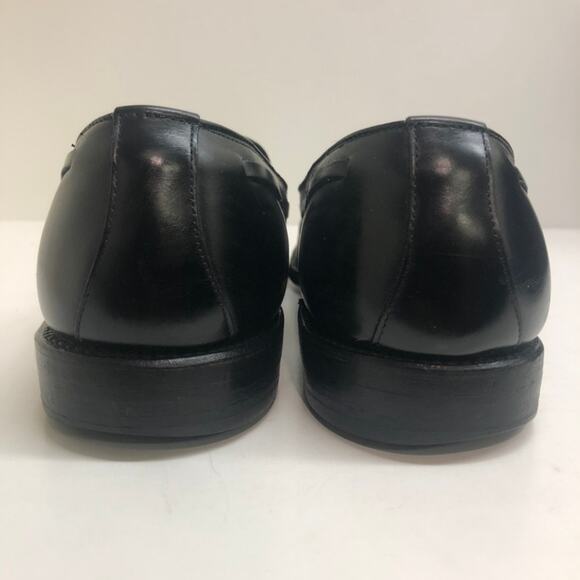 EXCELLENT Allen Edmonds Grayson Tassel Loafer Black Calfskin Size 13 Narrow - Picture 6 of 12